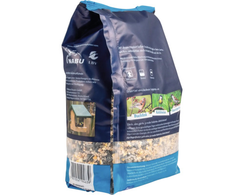 Vogelfutterpackung mit Samenmischung