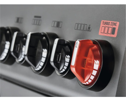 Gasgrill mit Drehreglern zur Steuerung der Hitze