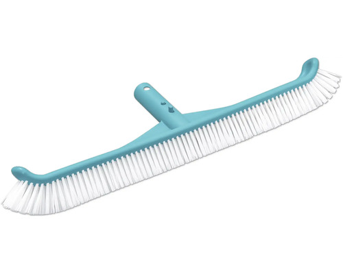 Brosse de piscine avec poils blancs