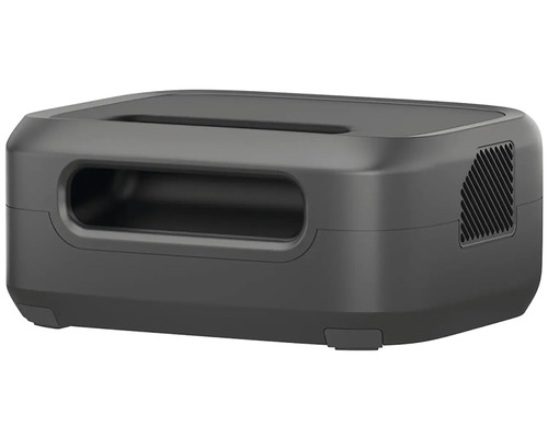 Schwarzer Tischlüfter mit Lüftungsschlitzen