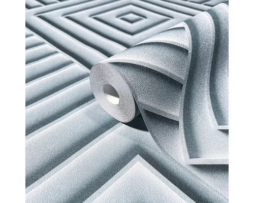 Rouleau de papier peint avec motif géométrique carré