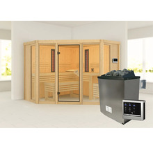 Sauna mit Saunaofen und Steuerung