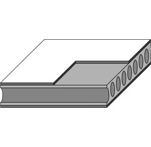 Bauplatte mit Hohlräumen