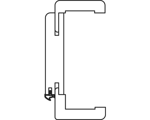 Coupe de profil d''un joint de fenêtre