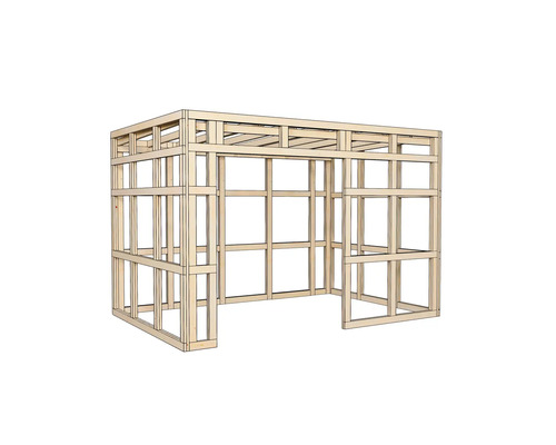 Construction à ossature bois pour un bâtiment