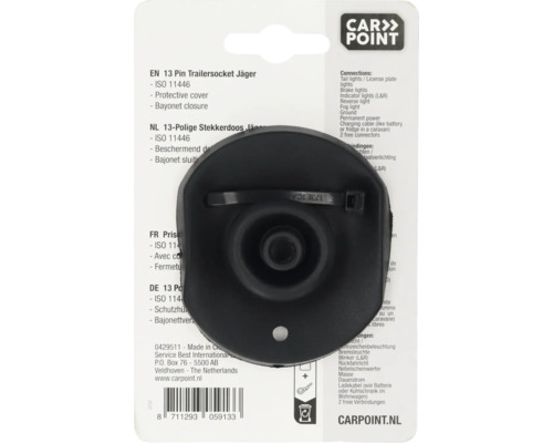 13-polige Anhängersteckdose Jäger mit Schutzkappe und Bajonettverschluss