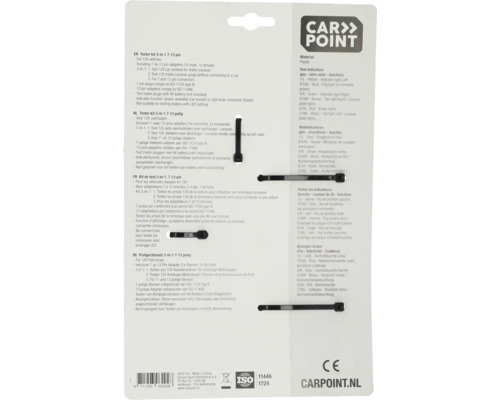 3-in-1 7-13 poliger Anhängerprüfer für 12 Volt Fahrzeuge