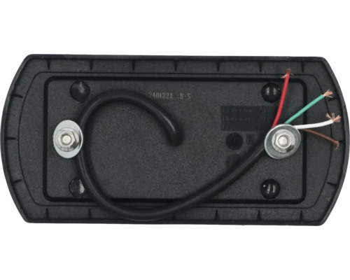 Rückseite einer Leuchte mit Verkabelung