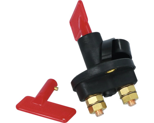 Batterietrennschalter mit rotem Schlüssel