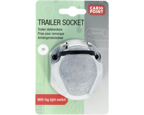 Anhängersteckdose mit Nebelschlussleuchtenschalter