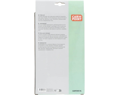 Filet de remorque Carpoint 90x150cm, maille 100x100mm