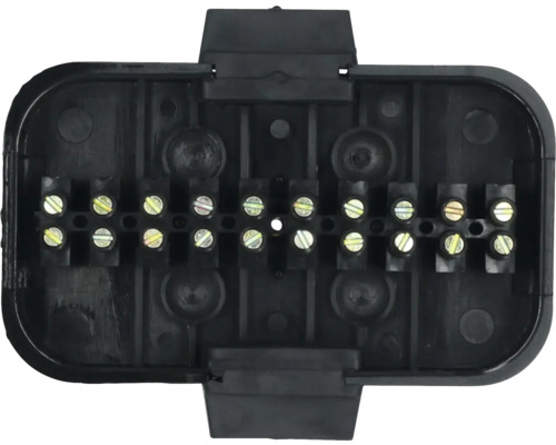 Verteilerdose aus Kunststoff mit Schraubklemmen für elektrische Installationen