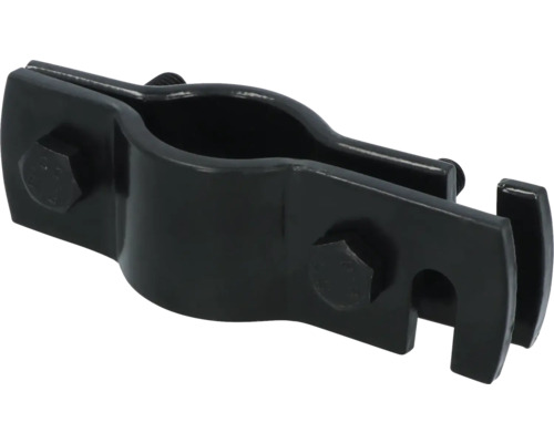 Zaunanschlussstück aus Metall mit Schrauben