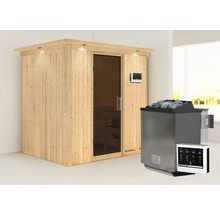 Sauna mit Saunaofen und Steuerung