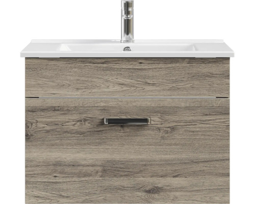 Waschtischunterschrank mit zwei Schubladen, Waschbecken und Armatur