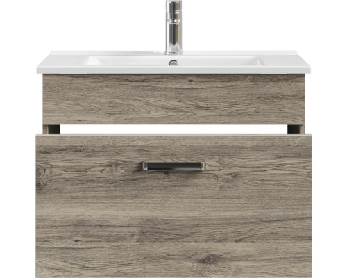 Waschtischunterschrank mit Waschbecken und Armatur