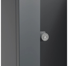 Mécanisme de fermeture d''une armoire grise