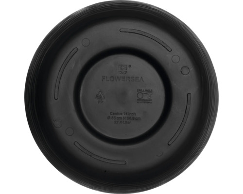 Blumenuntersetzer aus Kunststoff, Durchmesser 35 cm