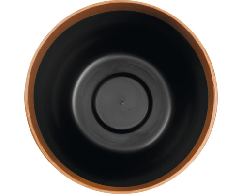 Innenansicht eines Pflanztopfes mit Rand