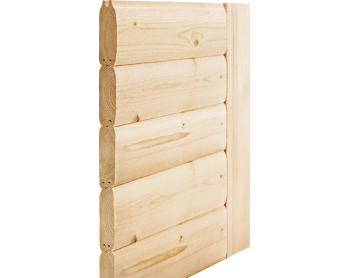 Holzbohlenwand für den Gartenhausbau