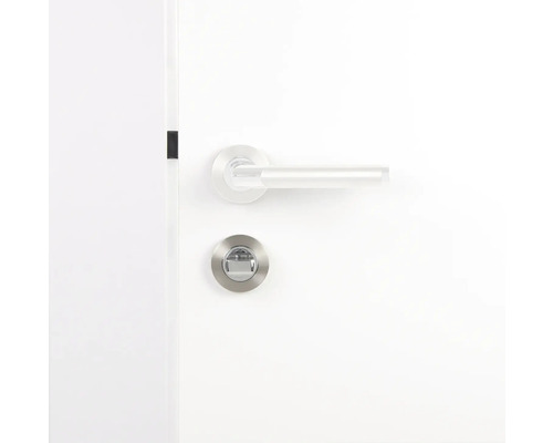 Türbeschlag mit Drehriegel auf einer weißen Tür