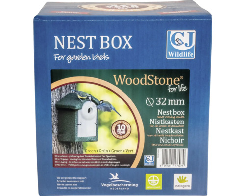 Nistkastenverpackung für Gartenvögel mit 32mm Durchmesser