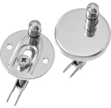 Toilettensitzbefestigung aus Metall