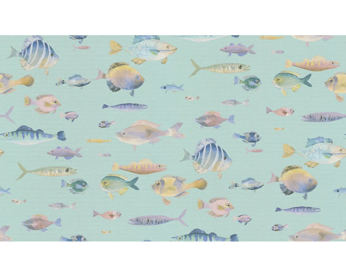 Tapete mit Fischmuster für Wandgestaltung