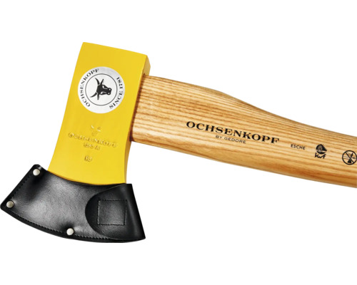Hache de fendage Ochsenkopf avec manche en frêne et protège-lame