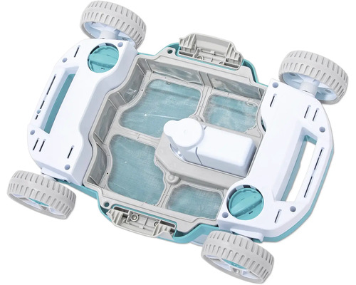 Robot nettoyeur de piscine avec filtre et roues