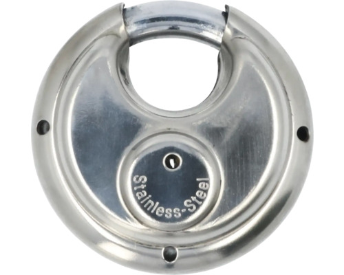 Rundes Vorhängeschloss aus Edelstahl