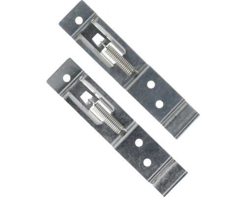 Deux clips de fixation en métal avec ressort pour le montage