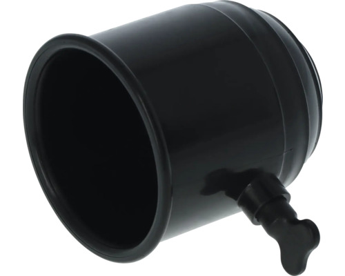 Schwarzer Regensammler aus Kunststoff