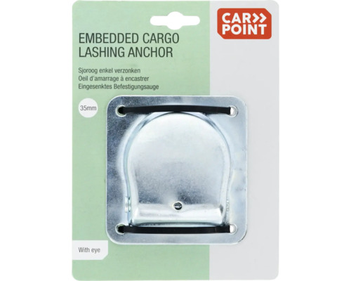 Point d''arrimage de chargement encastré avec œillet, 35 millimètres