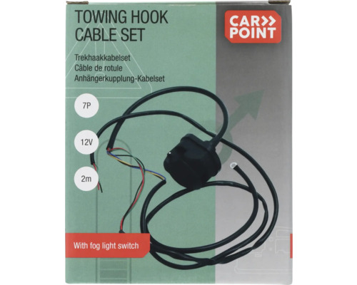 Anhaengerkupplung Kabelset mit Nebelscheinwerferschalter