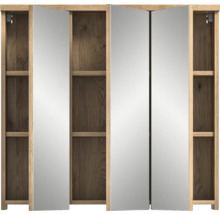 Armoire de toilette ouverte avec étagères pour la salle de bains