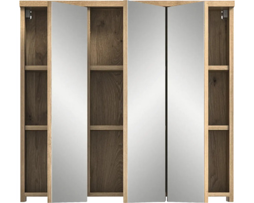 Armoire de toilette ouverte avec étagères pour la salle de bains
