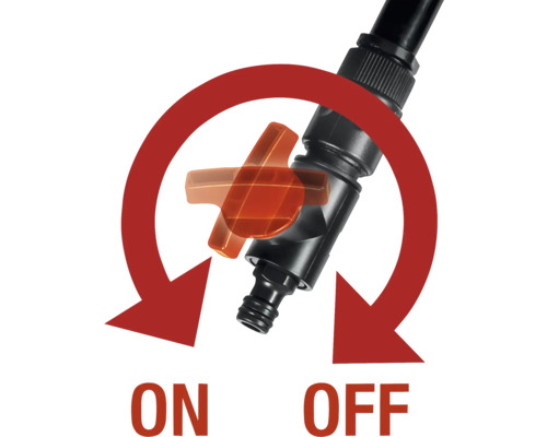 Symbol für das Ein- und Ausschalten eines Wasserhahns