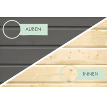 Holzfassade für den Außen- und Innenbereich