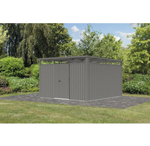 Metall Gerätehaus mit Doppeltür im Garten