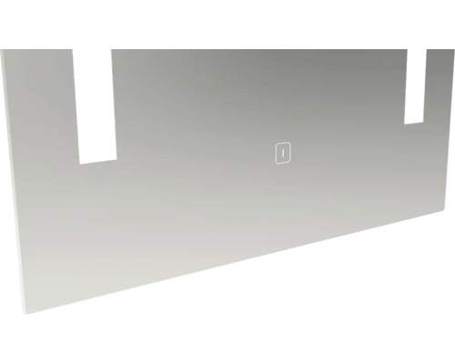 Paroi de douche en verre avec élément de commande