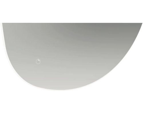 Miroir demi-lune avec capteur tactile pour la salle de bains