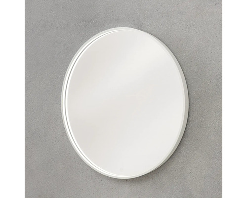 Miroir de salle de bain rond avec éclairage