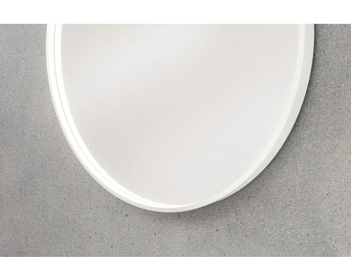 Detailansicht eines runden Spiegels