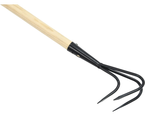 Griffe de jardin avec manche en bois