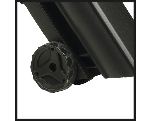 Detailansicht eines Transportwagenrades