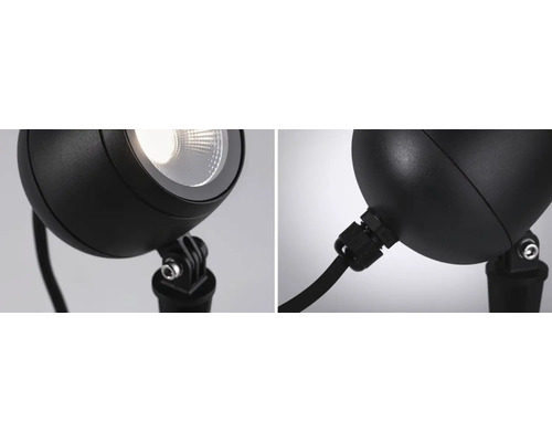Luminaire de jardin noir pour éclairage extérieur