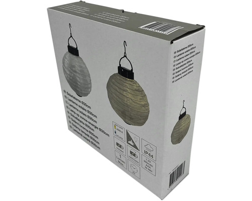 Verpackung einer Solar Laterne 20 cm