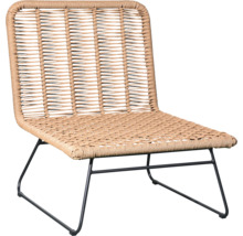 Fauteuil tressé avec cadre en métal pour l''extérieur