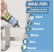 Pattex Kleben statt Bohren wasserresistent Montagekleber 340 g